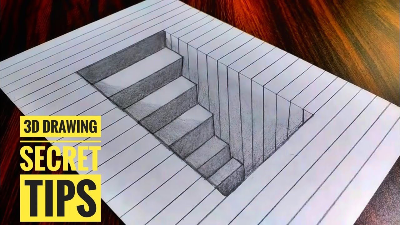 3d Stair Drawing Secret Tips - YouTube