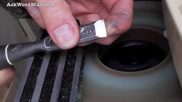 Rough Grinding Chisels on Makita 9820 • Complete Sharpening Series Video 3