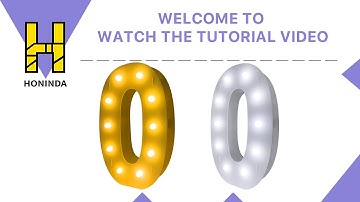 Honinda 3ft Marquee Light Up Number 0 DIY Tutorial