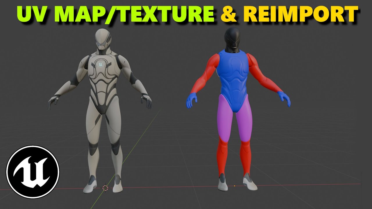How To Export & Texture, Then Re-Import Into Unreal Engine 5 - YouTube
