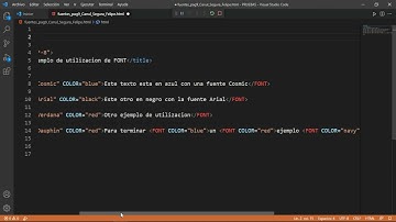 COLOR, TAMAÑO Y TIPO DE LETRA EN HTML | Como cambiar el tipo de letra en HTML | Visual Studio Code |