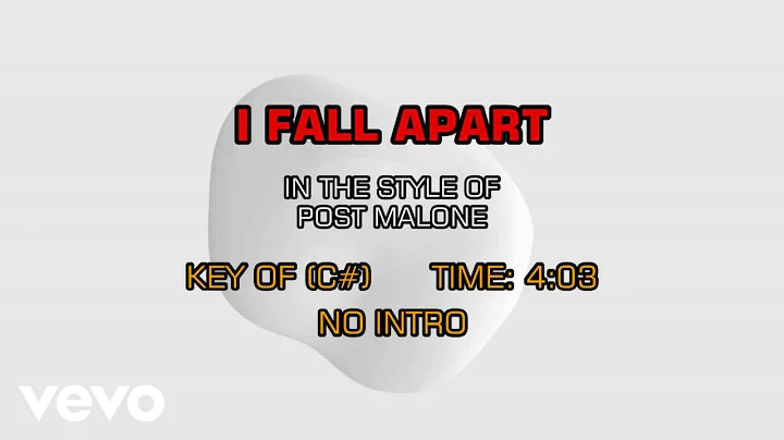 Post Malone - I Fall Apart (Karaoke)