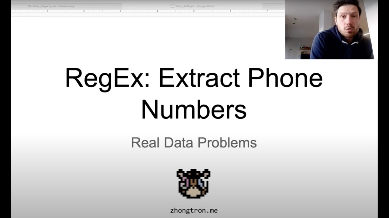Real data problems Extract phone numbers with RegEx YouTube