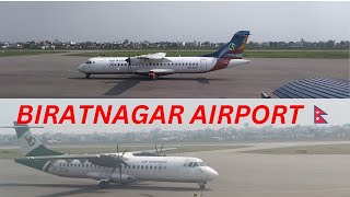 Biratnagar Airport 🇳🇵/  two plane  landing & takeoff 🇳🇵