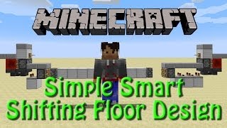 Minecraft: How to build a simple Smart Shifting Floor Mob Trap, Redstone Showoff