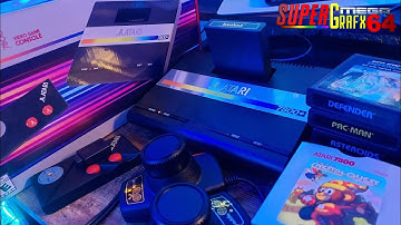 Atari 7800+ Unboxing / Testing - Flickering, Lag, Sound and more