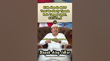 KANG DEDI WILL MEET MRS. SHERLY TJOANDA ON THIS DATE, COMMITTEE TAKE NOTE..‼️😎