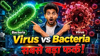 Virus Vs Bacteria सबस बड फरक कय ह? 3 मनट म आसन भष म समझ