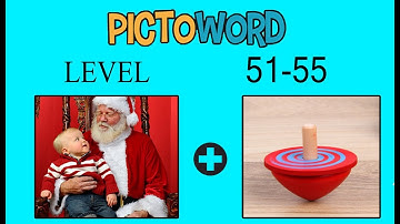 Pictoword level 51,52,53,54,55  solutions, answers, walkthrough