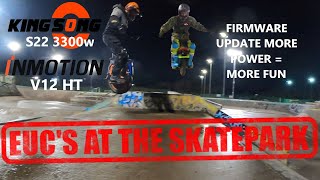 Kingsong S22 Firmware Update Test at Skate Park!