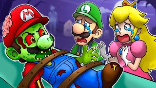 Luigi & Peach Sad Origins?! - What Happened To Mario? - Mario Sad Story - Super Mario Bros Animation