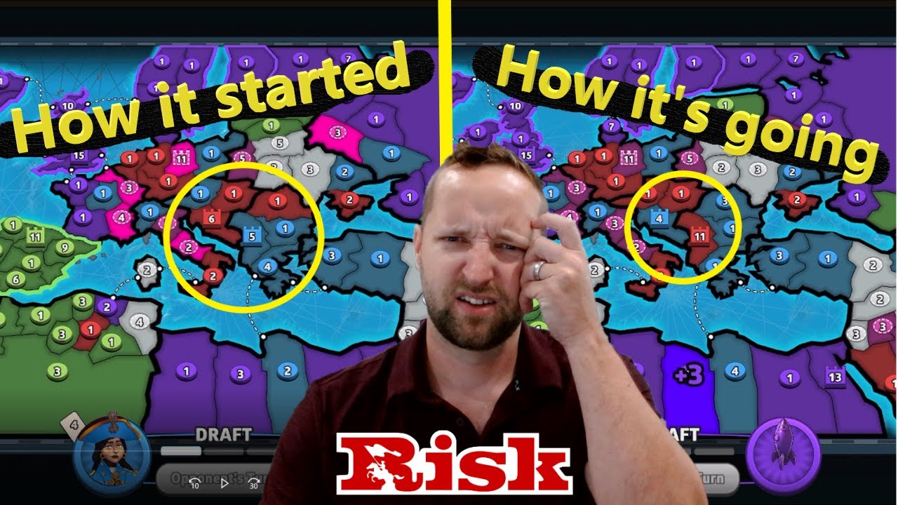 Мы поменяли столицы! Два матча подряд в Risk: Global Domination.