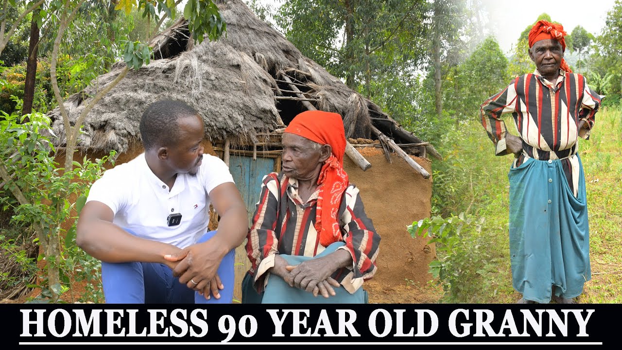 Emotional story of Crying Homeless 90 year old granny living in the jungle