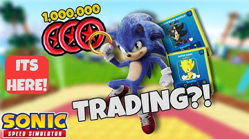The TRADING Hub is FINALLY Here In Sonic Speed Simulator