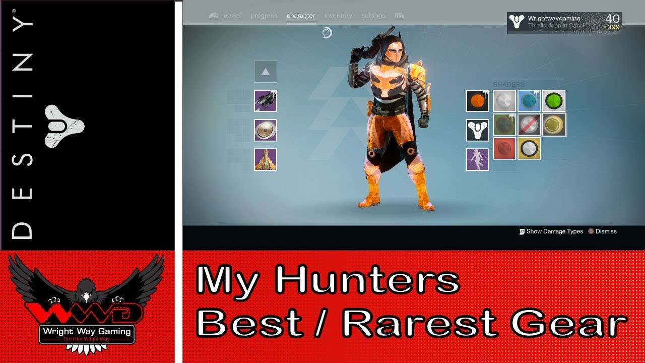 destiny game engine Destiny My Hunters Best & Rarest Gear