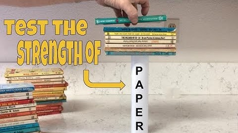 Testing the Strength of Paper (Testing Paper for Strength) - Science Project Ideas