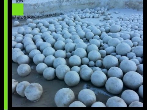 Basketball-sized snowballs appear on Russian beach in Siberia Hqdefault