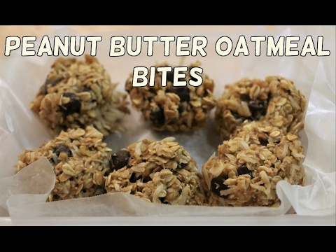 No Bake Peanut Butter Oatmeal Bites