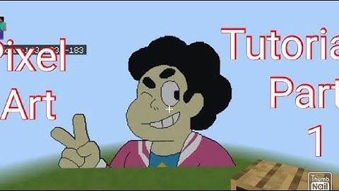 Mincraft pixel art tutorial Steven universe part 1