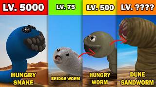 Hungry Snake Fitness Test Against Worm Monster Simulated In Spore