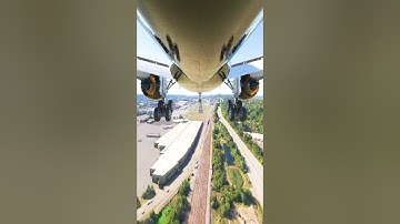 Airplane makes Hard Emergency Landing after Engine Failure #aviation