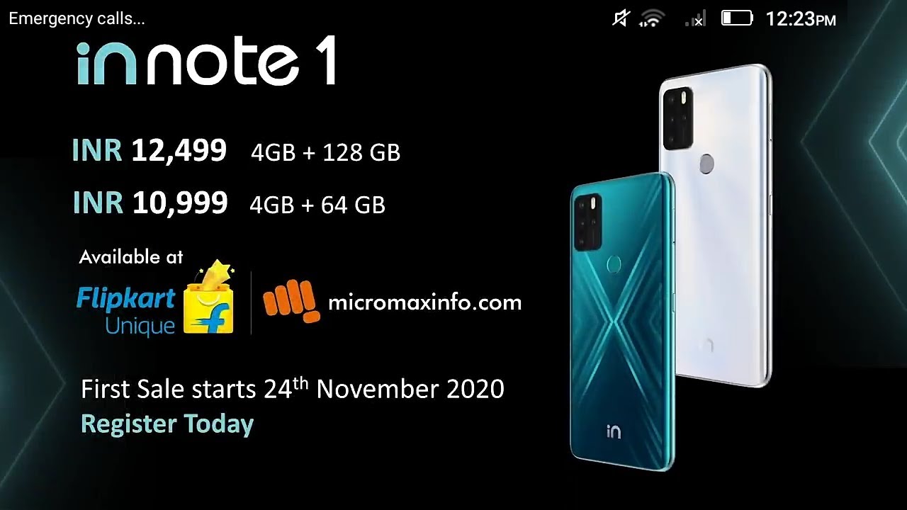 Micromax In Note 1(Rs 10,999) | Mediatek G85 | 48MP Camera | Micromax New Phone