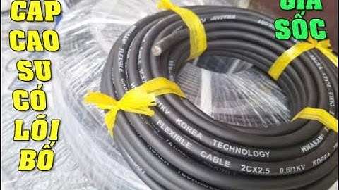 Cáp điện vỏ cao su 3x10 + 1x6 mm, cáp 2C x 2.5 mm Hàn Quốc (Korea)