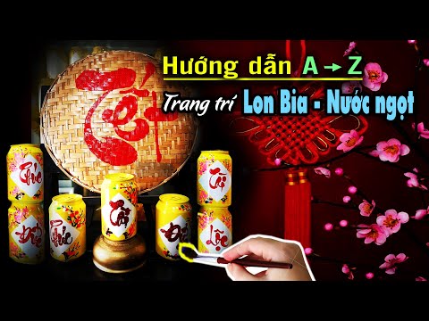 Video Hướng dẫn chi tiết Trang trí Lon nước ngọt - Lon bia... - youtube
