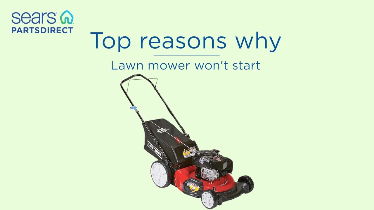 Top reasons why - Lawn mower won't start - YouTube