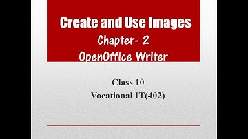 Applying graphics and images in Writer.