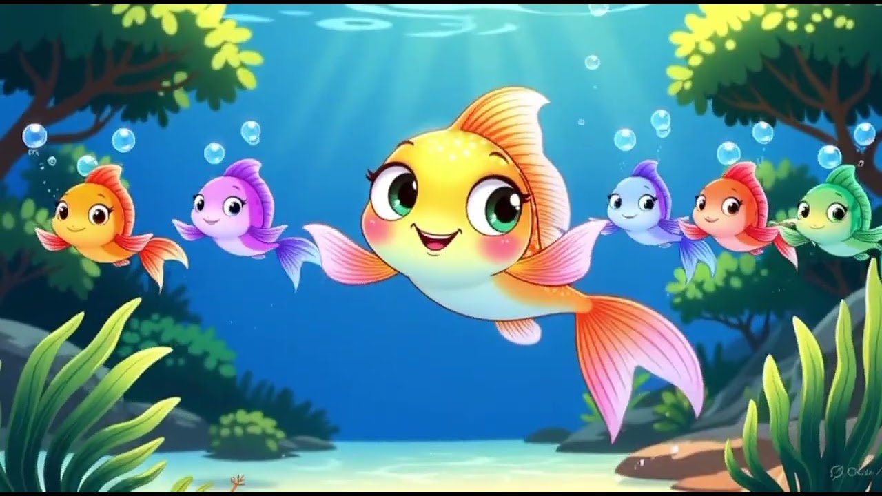 Machli jaal ki Rani hai| fish song| beautiful fish life.| happy children song 7
