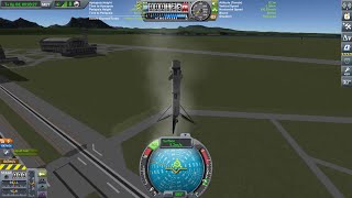 [Kerbal Space Program] Landing an Orbital Rocket Booster with Autopilot v2.4 (coded in kOS)