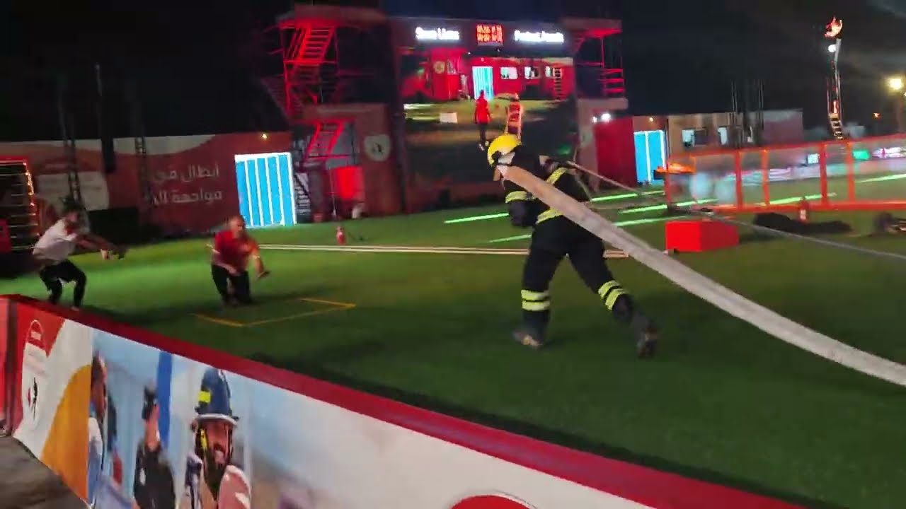 بطولة ارامكوا السعوديه لرجال الإطفاء Feel The Burn 🔥 👩‍🚒💪🏽2022 .