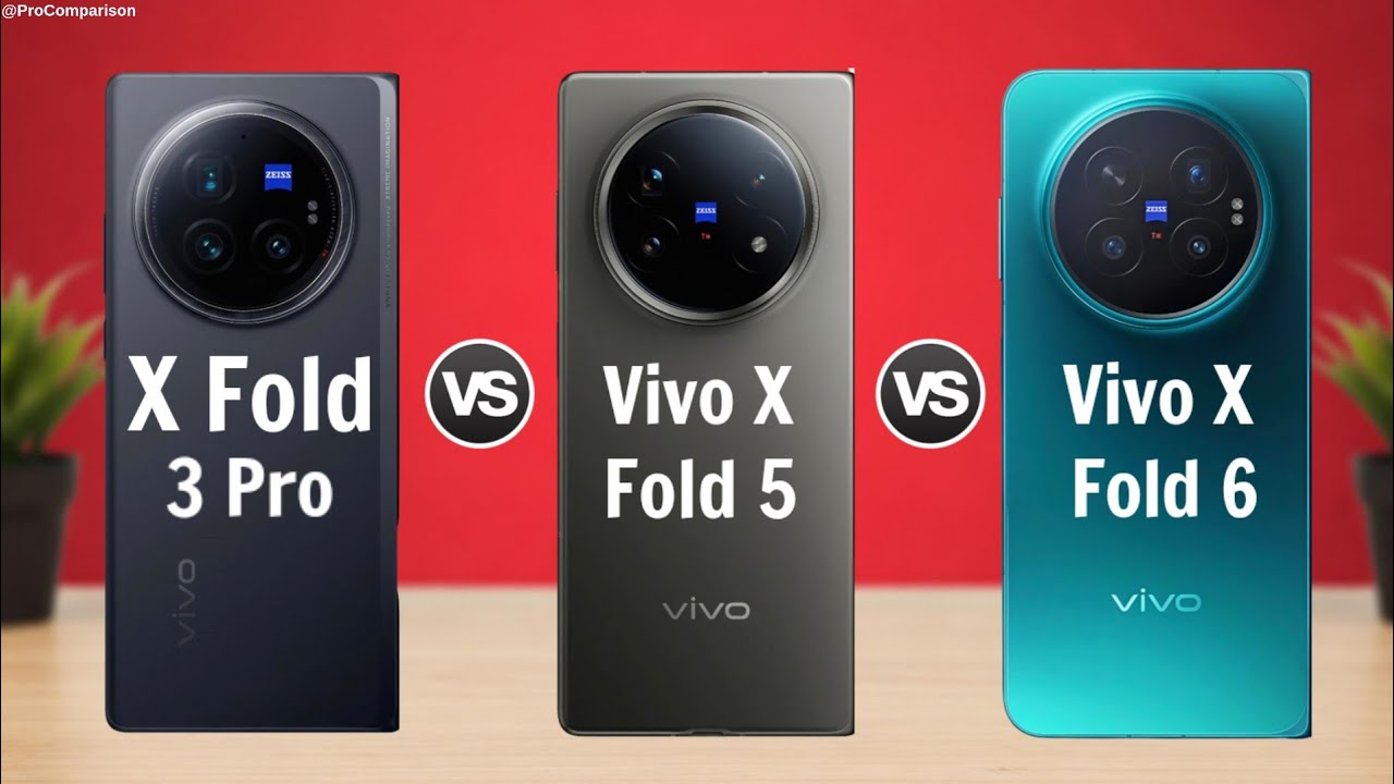 Vivo X Fold 3 Pro vs Vivo X Fold 5 vs Vivo X Fold 6 || Full