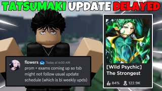 The Strongest Battlegrounds TATSUMAKI UPDATE DELAY + UPDATE RELEASE DATE MOVED