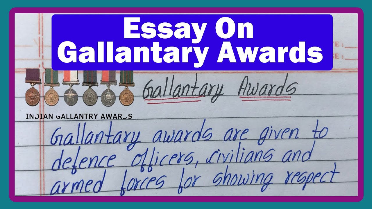 my role model gallantry award winners essay 150 words