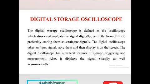 DSO - Digital Storage Oscilloscope