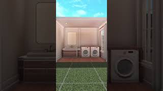 Bloxburg Aesthetic Sage Laundry Room Idea