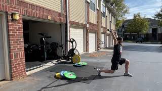 Barbell Overhead Walking Lunges | GPS Human Performance by GPS Human Performance 363 views 2 years ago 40 seconds