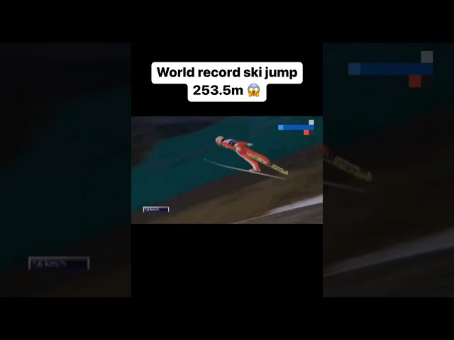 World Record Ski Jump🤯😱 class=