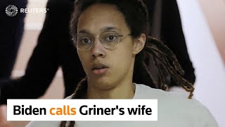Biden calls wife of detained WNBA star Griner