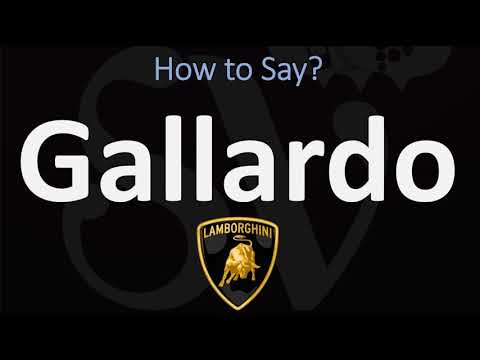 How to Pronounce Lamborghini Gallardo? (CORRECTLY)