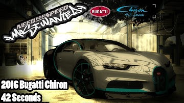 Need For Speed MOST WANTED | 2016 Bugatti Chiron 42 Seconds Junkman Tuning | Speed Test Sprint Race