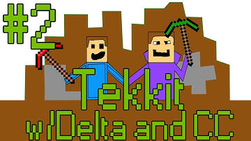 Minecraft: Tekkit Adventures w/David and CC - Part 2 - DIAMONDS ALREADY?!?