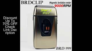 Brdclip Brd-999 Professional Shaver Magnetic Levitation Motor 9000Rpm Double Floating Cutter Head Lc