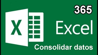 Consolidar datos en #excel