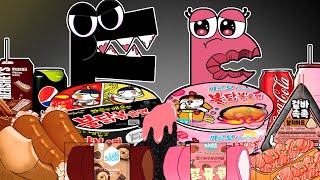 Convenience Store BLACK PINK Food Alphabet Lore F vs P MUKBANG! | Alphabetlore ANIMATION (A-Z...)