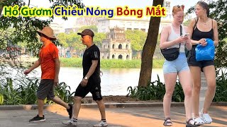 Vòng Quanh Hồ Gươm Chiều Nắng Đỏ Lửa  Ho Guom Lake