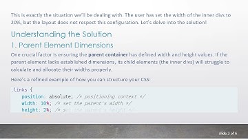 Solving the Width using percentages Issue with Inner Divs in Flexbox