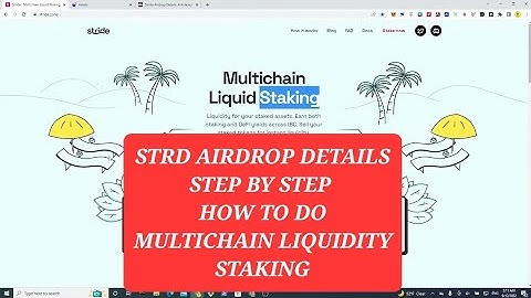how to do liquid staking atom cosmos token using stride ( strd airdrop for juno osmo atom detail )